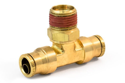Male Branch Swivel Tee Fitting Tube 3/8" X 3/8"