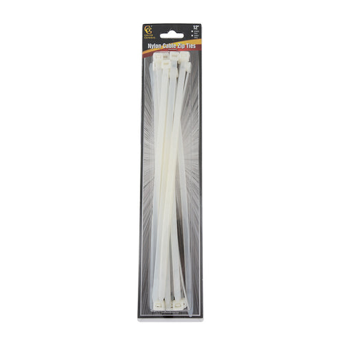 12" (L) Nylon Cable Zip Tie 15 Pcs