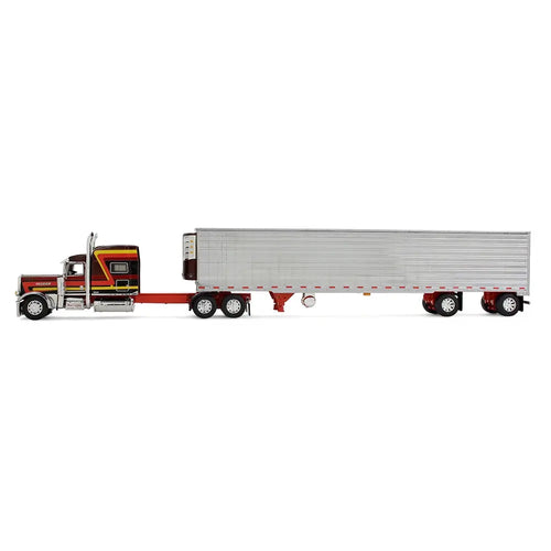 1/64 Scale Big Rigs Series II #4: Hurricane Express Peterbilt Model 389 Pride & Class with 70" Mid-Roof Sleeper & 53' Utility Trailer w/Reefer