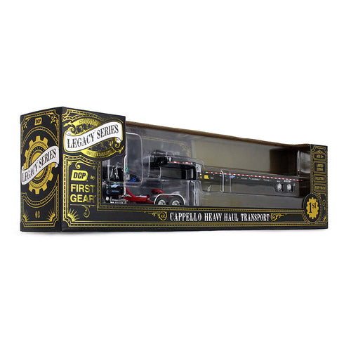 1/64 Scale Legacy Series #3: Cappello Heavy Transport Ford LTL 9000 Day Cab & Landoll 440B-50CA Traveling Axle Trailer