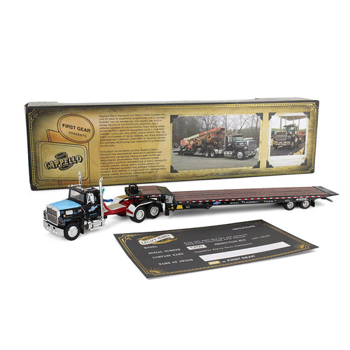 1/64 Scale Legacy Series #3: Cappello Heavy Transport Ford LTL 9000 Day Cab & Landoll 440B-50CA Traveling Axle Trailer