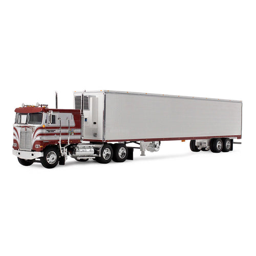 1/64 ScaleRed's Favorites - Jim Skrinar Kenworth K100 COE Flat Top & 53' Utility Trailer with Reefer