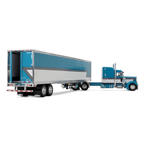 1/64 Scale Big Rigs Series II #5: Tway Rose Transport Peterbilt Model 379 with 63" Mid-Roof Sleeper & 53' Utility Trailer w/Reefer