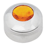 CHROME PLASTIC A/C KNOB W/AMBER JEWEL FOR KW 2002 UP