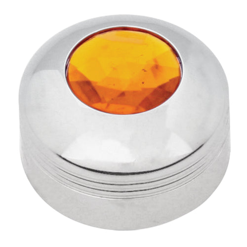 CHROME PLASTIC A/C KNOB W/AMBER JEWEL FOR KW 2002 UP