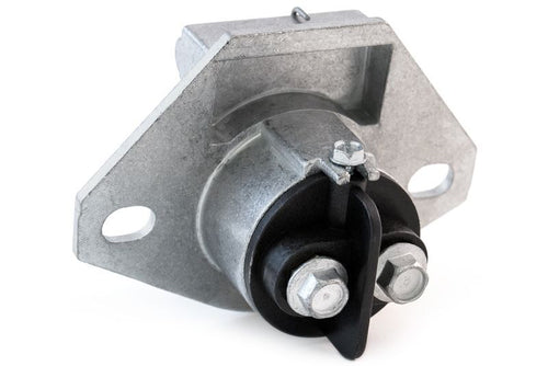 Horizontal Zinc Dual Pole Receptacle