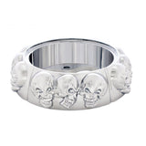 Chrome Skull Steering / Horn Button Bezel