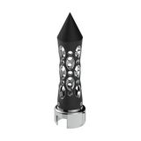 Thread-On Daytona Style Spike Gearshift Knob With 13/15/18 Speed Adapter - Black/Vertical