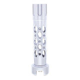 Chrome "Austin" 13/15/18 Speed Gun Cylinder Gearshift Knob w/ Adapter - Vertical