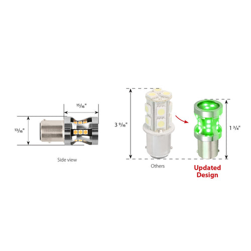 Red 1156 High Power Tower LED Bulb (Pair) 12/24V