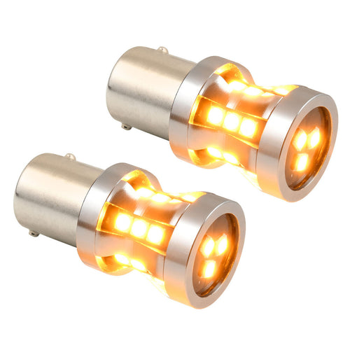 Amber 1157 High Power Tower LED Bulb (Pair) 12/24V