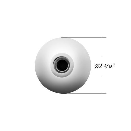 1/2"-13 Thread-On Bristol Style Gearshift Knob-Chrome