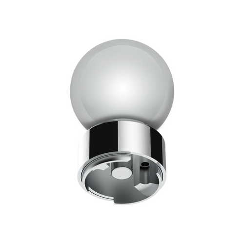 Thread-On Bristol Gearshift Knob with 9/10 Speed Adapter-Chrome