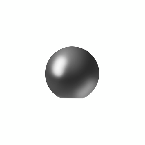 1/2"-13 Thread-On Bristol Style Gearshift Knob-Glossy Black