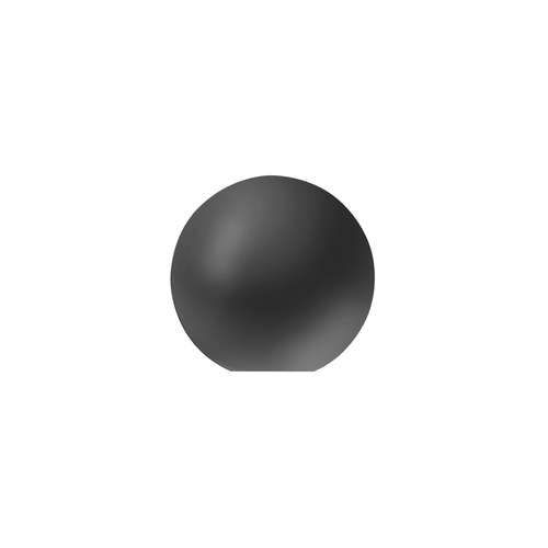 1/2"-13 Thread-On Bristol Style Gearshift Knob-Matte Black