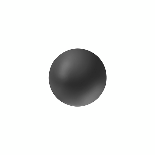 1/2"-13 Thread-On Bristol Style Gearshift Knob-Matte Black
