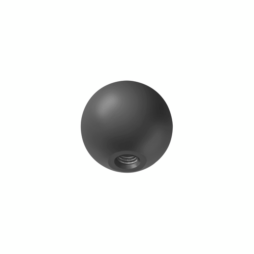 1/2"-13 Thread-On Bristol Style Gearshift Knob-Matte Black