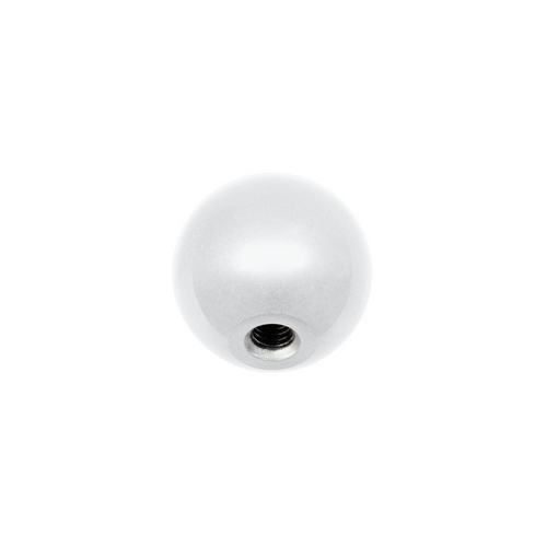 1/2"-13 Thread-On Bristol Style Gearshift Knob-Pearl White
