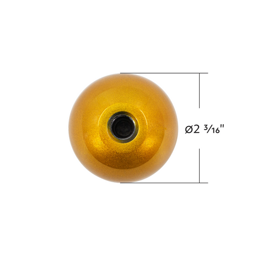 1/2"-13 Thread-On Bristol Style Gearshift Knob-Electric Yellow
