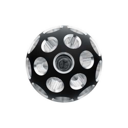 Thread-On Matte Black Phoenix Style Ball Gearshift Knob With LED 13/15/18 Speed Adapter-Red LED