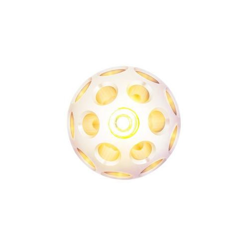 Thread-On Annodized Phoenix Style Ball Gearshift Knob With LED 13/15/18 Speed Adapter-Amber LED