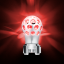 Thread-On Annodized Phoenix Style Ball Gearshift Knob With LED 13/15/18 Speed Adapter-Red LED