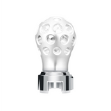 Thread-On Annodized Phoenix Style Ball Gearshift Knob With LED 13/15/18 Speed Adapter-White LED