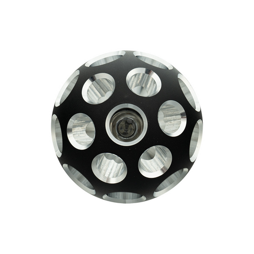Thread-On Matte Black Phoenix Style Ball Gearshift Knob With LED 13/15/18 Speed Adapter-Purple LED