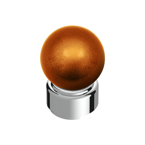 Thread-On Bristol Style Gearshift Knob with 9/10 Speed Adapter-Cadmium Orange
