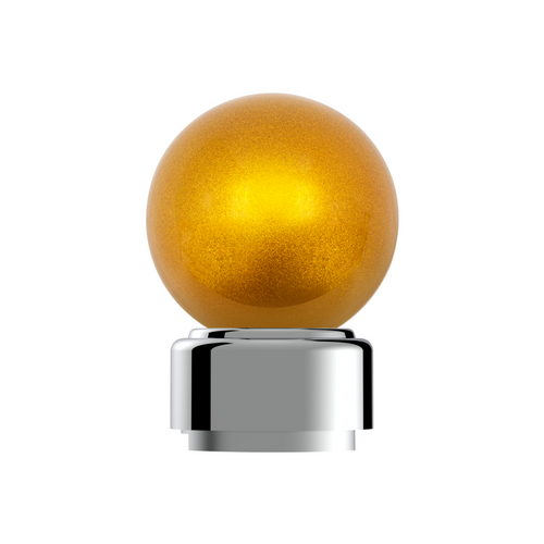 Thread-On Bristol Style Gearshift Knob with 9/10 Speed Adapter-Electric Yellow