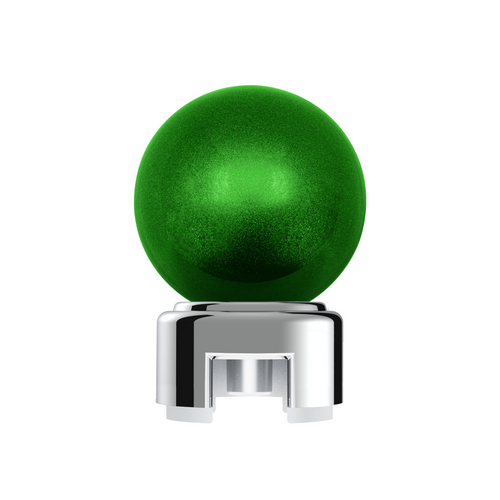 Thread-On Bristol Style Gearshift Knob with 13/15/18 Speed Adapter-Emerald Green