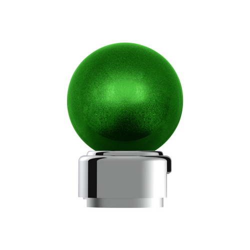 Thread-On Bristol Style Gearshift Knob with 13/15/18 Speed Adapter-Emerald Green