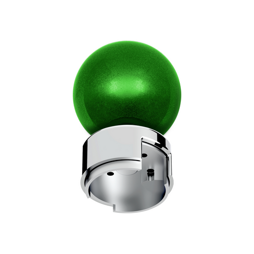 Thread-On Bristol Style Gearshift Knob with 13/15/18 Speed Adapter-Emerald Green