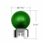 Thread-On Bristol Style Gearshift Knob with 13/15/18 Speed Adapter-Emerald Green