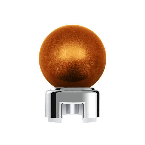 Thread-On Bristol Style Gearshift Knob with 13/15/18 Speed Adapter-Cadmium Orange