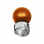 Thread-On Bristol Style Gearshift Knob with 13/15/18 Speed Adapter-Cadmium Orange