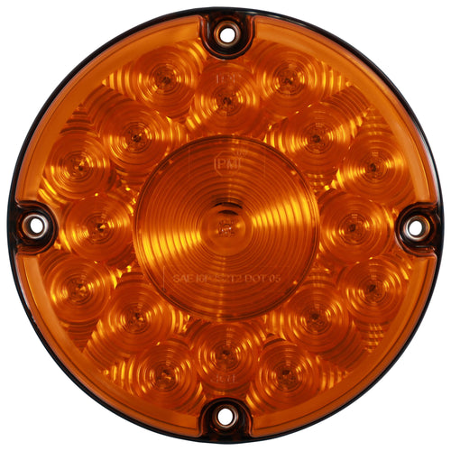 Peterson 7 inch Round Transit Front & Rear Turn Signal Surface Mount Voltage 12V / 24V