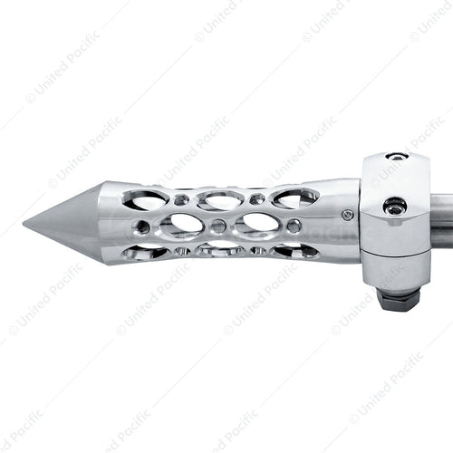 M30X3.5 THREAD-ON DAYTONA STYLE SPIKE GEARSHIFT KNOB 3/8 "