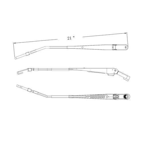 Wiper Arm fits Peterbilt 587, Kenworth T2000 2012-2018
