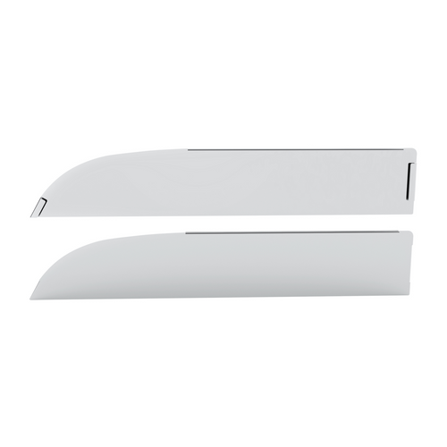 6" Chop Top Window Trim For 2012-2017 Peterbilt 567 & 579 (Pair) 430 Stainless Steel