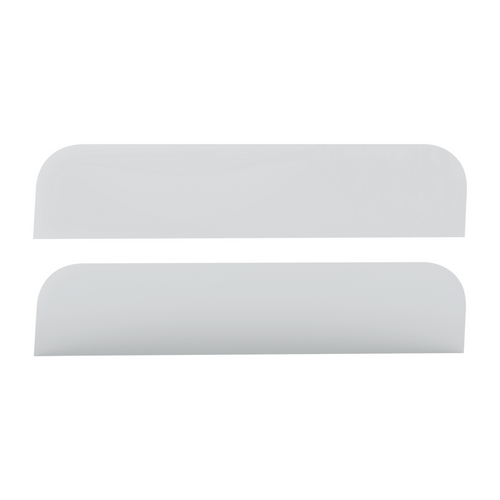430 Stainless Steel 6.5" Chop Top Window Trim For Peterbilt 379, 388, 389 Sleeper (Pair)