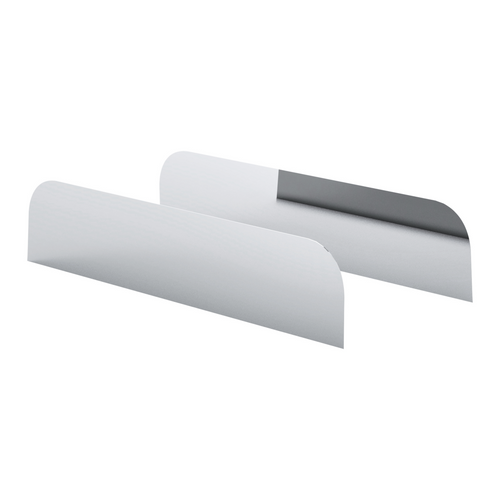 430 Stainless Steel 6.5" Chop Top Window Trim For Peterbilt 379, 388, 389 Sleeper (Pair)