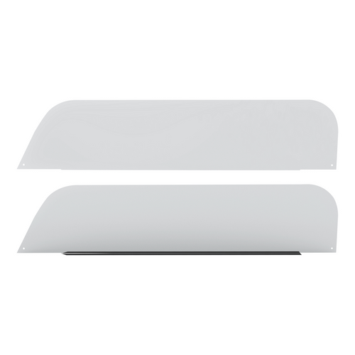 430 Stainless Steel 7" Chop Top Window Trim For 2018-2026 Freightliner Cascadia (Pair)