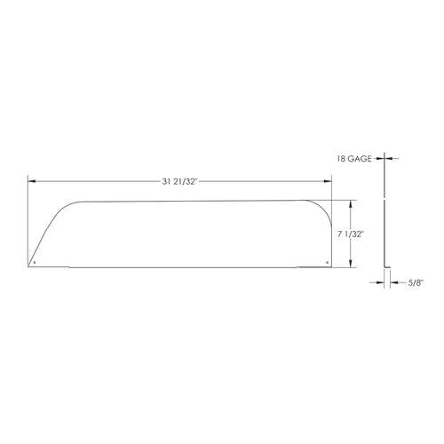 430 Stainless Steel 7" Chop Top Window Trim For 2018-2026 Freightliner Cascadia (Pair)