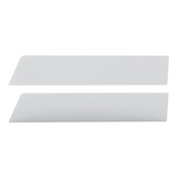 430 Stainless Steel 6" Chop Top Window Trim For 2006-2016 International Prostar With Sealed Vent Window (Pair)