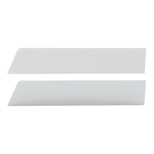 430 Stainless Steel 6" Chop Top Window Trim For 2006-2016 International Prostar With Sealed Vent Window (Pair)