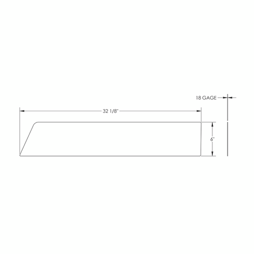 430 Stainless Steel 6" Chop Top Window Trim For 2006-2016 International Prostar With Sealed Vent Window (Pair)