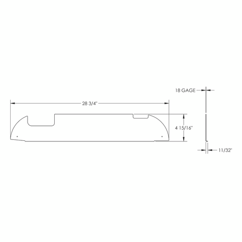 5" Chop Top Window Trim For 2006+ Mack Pinnacle CH (Pair)
