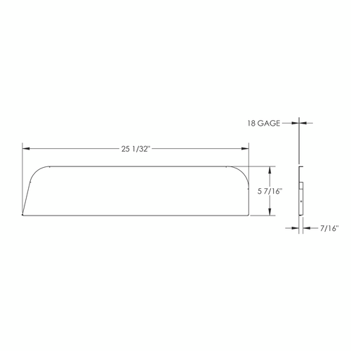 5" Chop Top Window Trim For 2019+ Mack Anthem, Pinnacle, Vision (Pair)