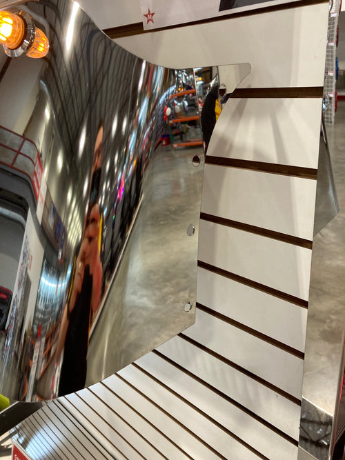 13" x 10" Visor Fits Peterbilt 379, 388, 389 With 10 - 3/4" Light Hole S.Steel